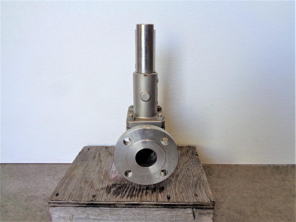 Motoyama Crosby 1"x2"  150# RF Flanged Safety Relief Valve, Stainless JNO-15S0-A